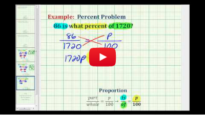 Percent Proportion ex.3